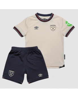 Billige Fotballdrakt West Ham United Replika Bortedraktsett Barn 2025-26 Kortermet (med bukser)
